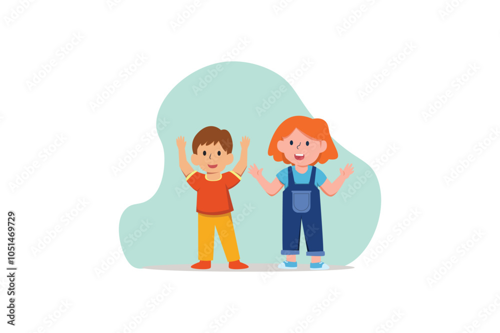 Children's Day Flat Design Illustration