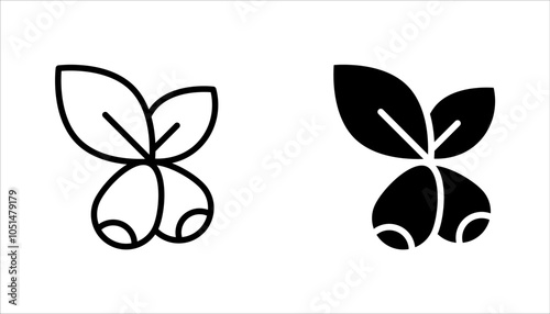 Olive oil linear icon set. Vegan component. Food seasoning. vector illustration on white background