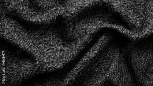 Close up of a piece of fabric with a pattern. The photo is in black and white and the fabric appears to be made of a thick, textured material