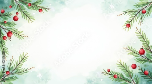  Christmas tree border branches. Xmas pine branches. New year tree banner. Fir tree frame