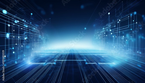 abstract structure circuit digital network technology business background