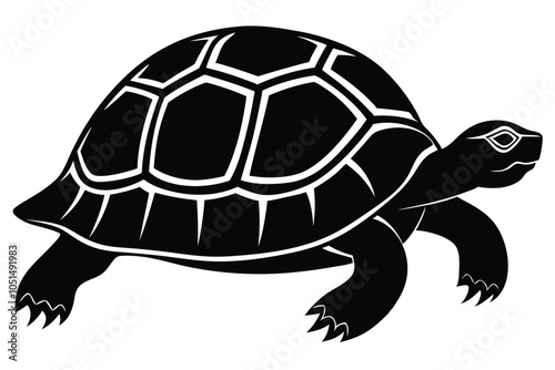 tortoise icon vector black silhouette. EPS File