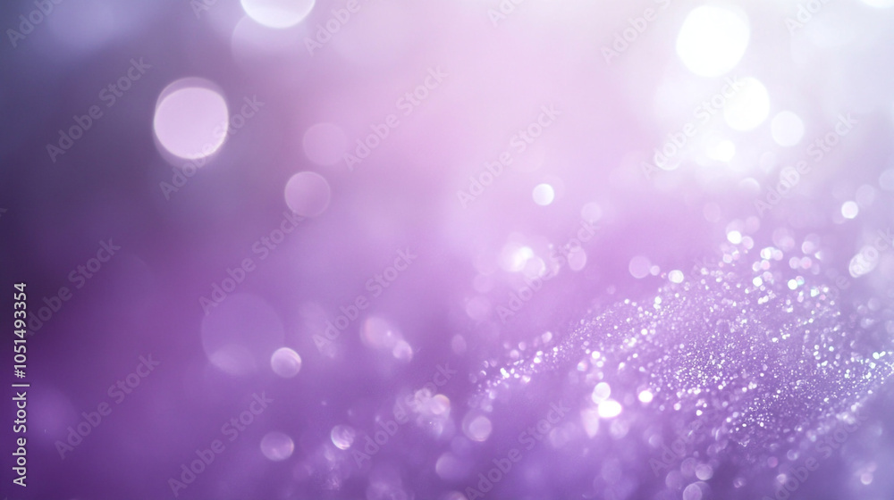 Soft purple bokeh background with sparkling highlights in a dreamy atmosphere