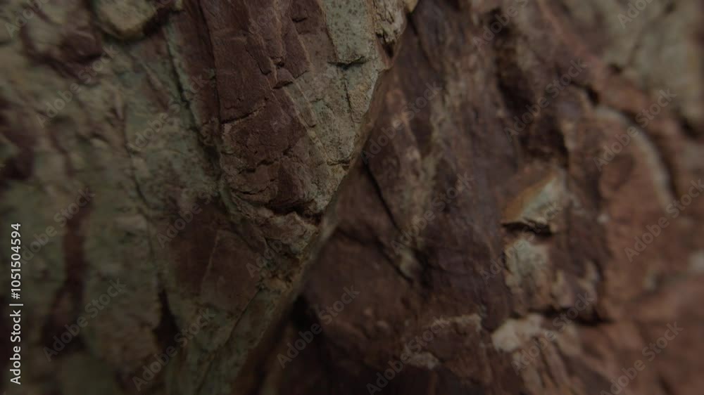 Close-Up of Rugged Brown Rock Surface Close-Up of Rugged Brown Rock Surface