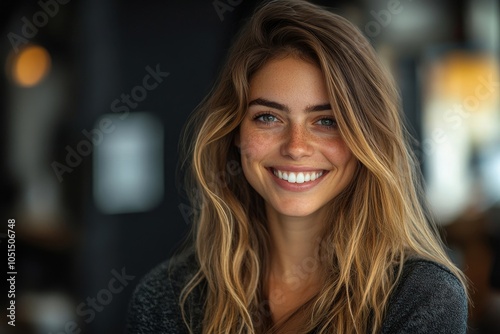 Wallpaper Mural Successful young businesswoman smiling at the camera, Generative AI Torontodigital.ca