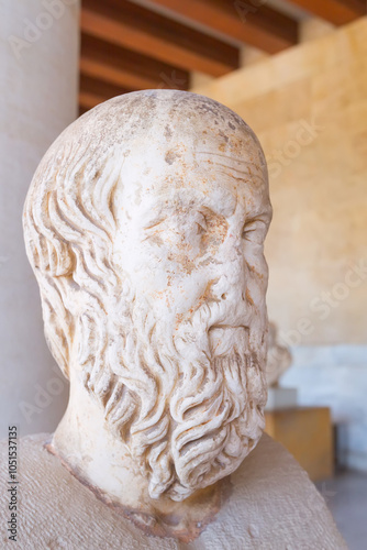 Statue of Herodotus in Athens, Greece photo