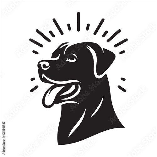 Dog Silhouette logo vector