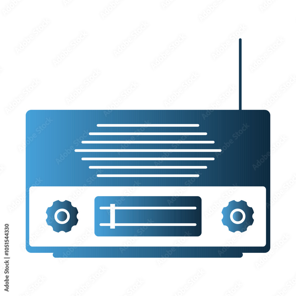 Radio illustration template