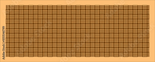 bamboo mat isolated on white