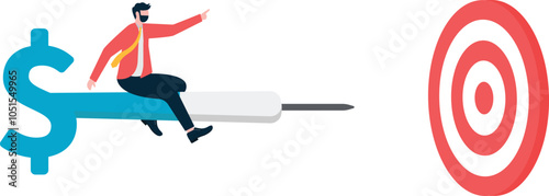 Aiming at the target and reaching the target and achieving business success,
