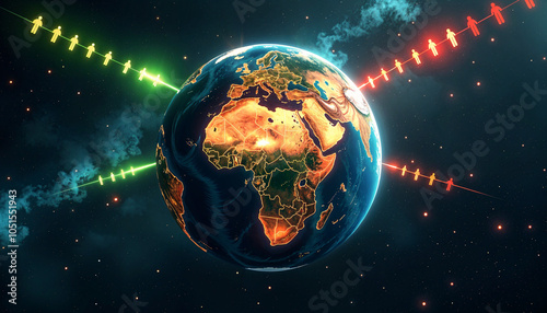 Global Connection: Interconnected People Across the Earth