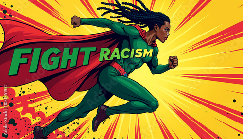 Black Superhero Fights Racism