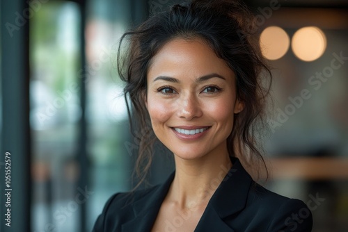 Wallpaper Mural Happy businesswoman smiling at the camera, Generative AI Torontodigital.ca