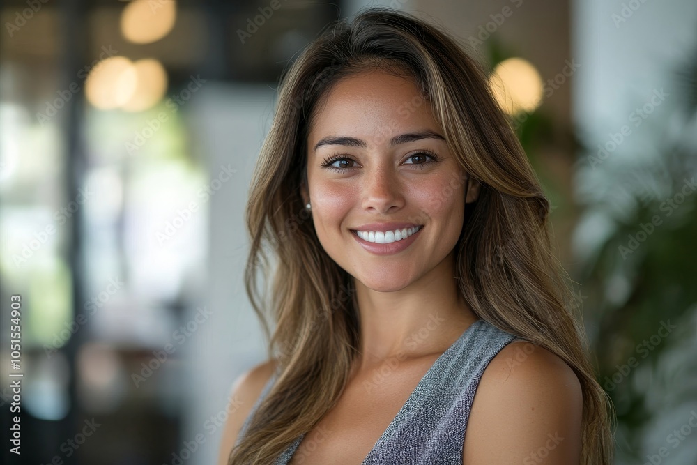 Successful businesswoman smiling at the camera in her ceramic store, Generative AI Successful businesswoman smiling at the camera in her ceramic store, Generative AI