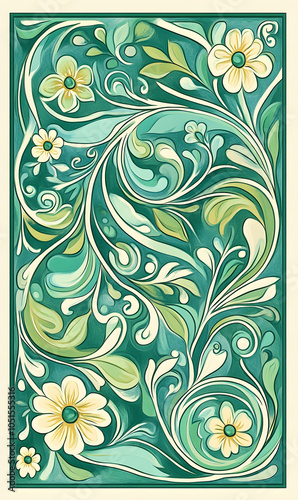 Geometric and Organic Doodle Tile and Carpet Designs with White Borders | Hand-drawn, Abstract, Floral, and Symmetrical Patterns in Soft Pastel and Earth Tones