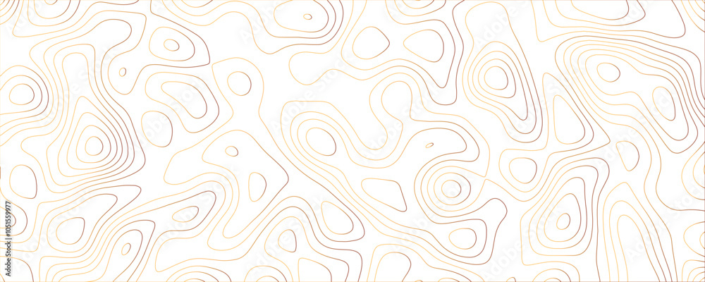 Fototapeta premium Geographic Contour Lines on a Dark Canvas, Creating an Organic, Flowing Background Pattern 