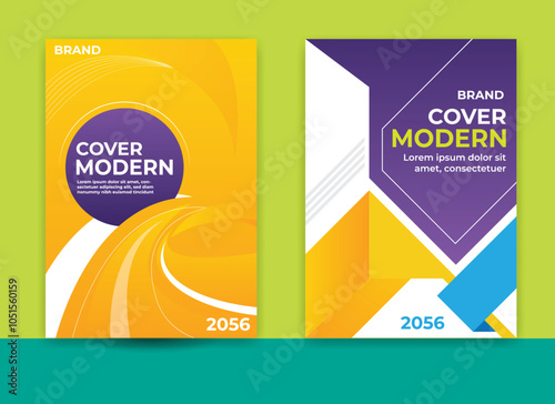 promotion cover, modern business cover, cover a4, geometric cover, annual report, brochure design