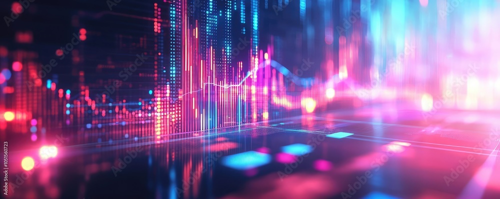 Abstract digital background with vibrant colors and light patterns. Abstract digital background with vibrant colors and light patterns.