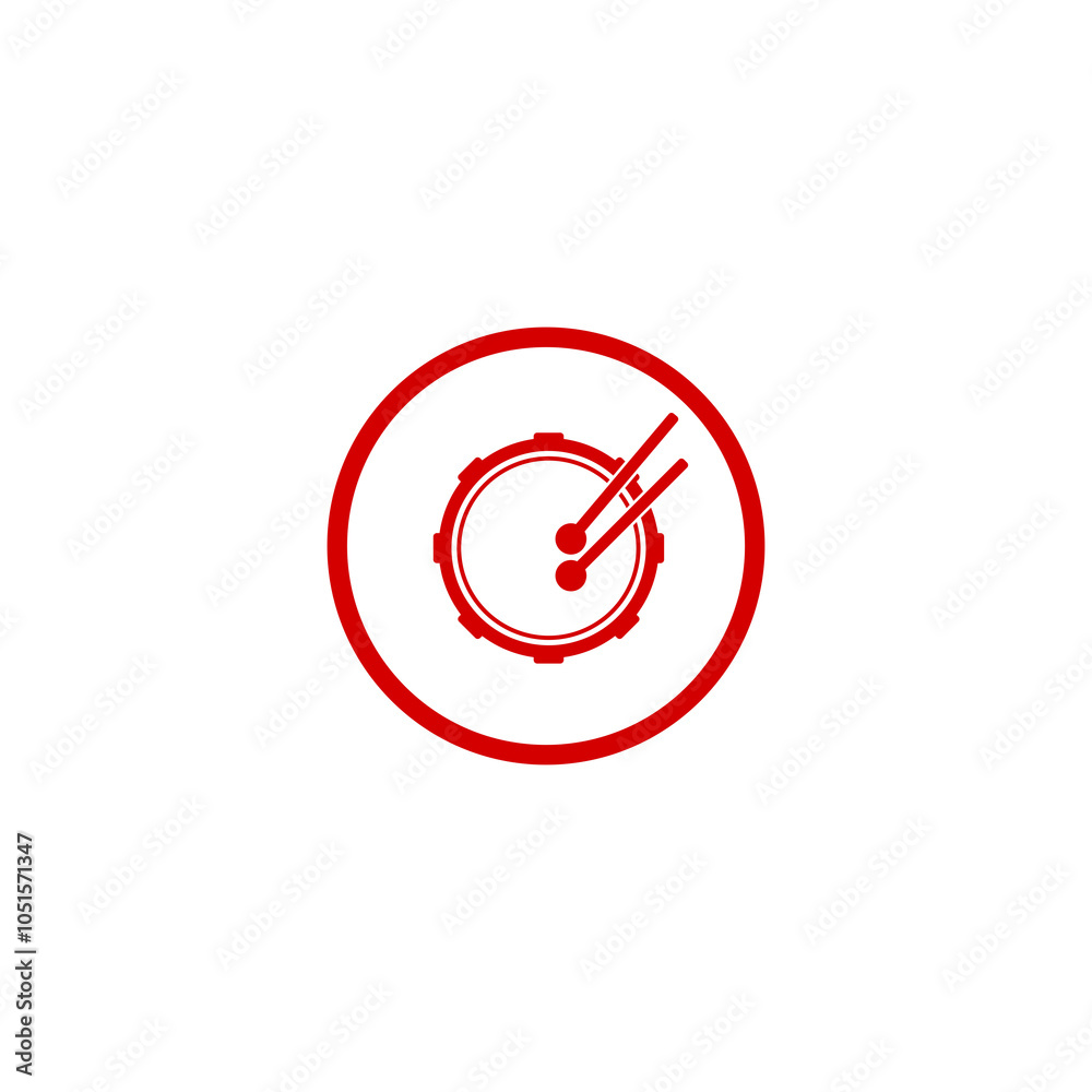 Drum with drum sticks icon isolated on transparent background Drum with drum sticks icon isolated on transparent background