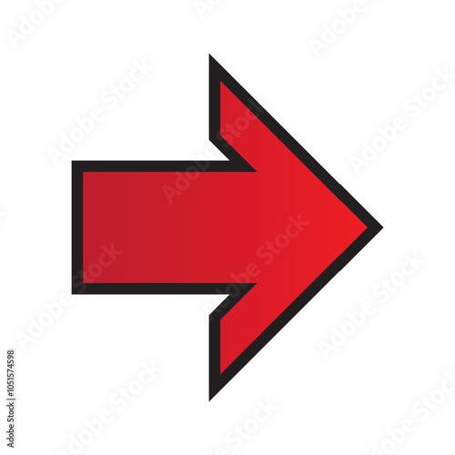 Arrow icon. flat style Arrow symbol. simple Arrow icon on a white background.
