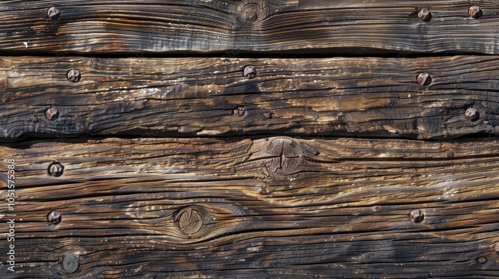 Close-up of wooden surface with exposed nails, suitable for DIY or crafting projects Close-up of wooden surface with exposed nails, suitable for DIY or crafting projects