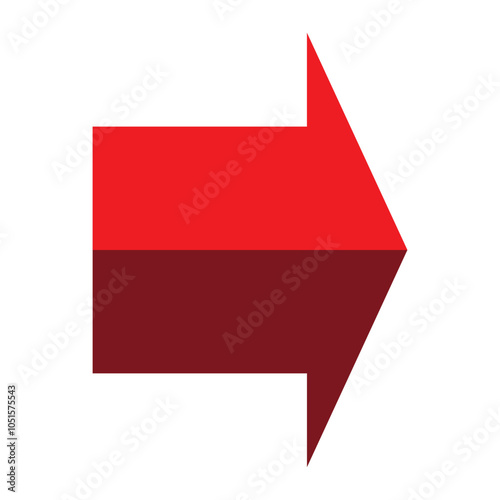 Arrow icon. flat style Arrow symbol. simple Arrow icon on a white background.