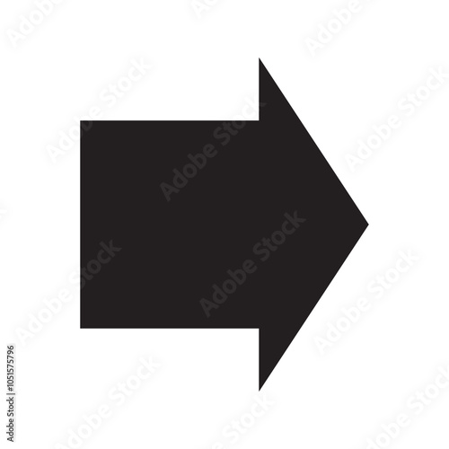 Arrow icon. flat style Arrow symbol. simple Arrow icon on a white background.