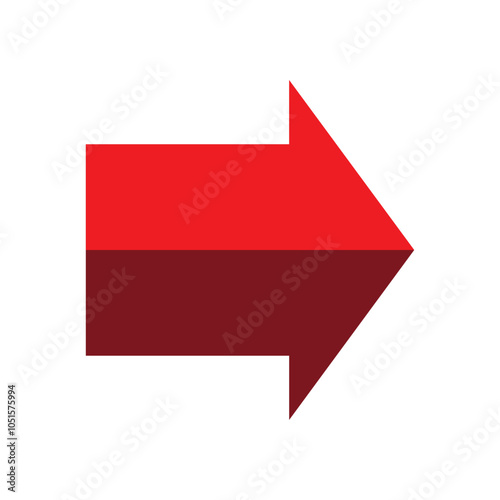 Arrow icon. flat style Arrow symbol. simple Arrow icon on a white background.
