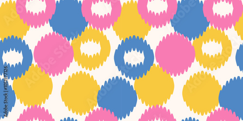 Ethnic ikat seamless pattern.beautiful pattern. folk embroidery,bohemian style,aztec geometric art print.ethnic ikat abstract art.Seamless fabric. Ikat design for fabric, carpet, wallpaper, clothing.