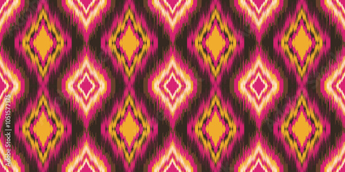 Ethnic ikat seamless pattern.beautiful pattern. folk embroidery,bohemian style,aztec geometric art print.ethnic ikat abstract art.Seamless fabric. Ikat design for fabric, carpet, wallpaper, clothing.