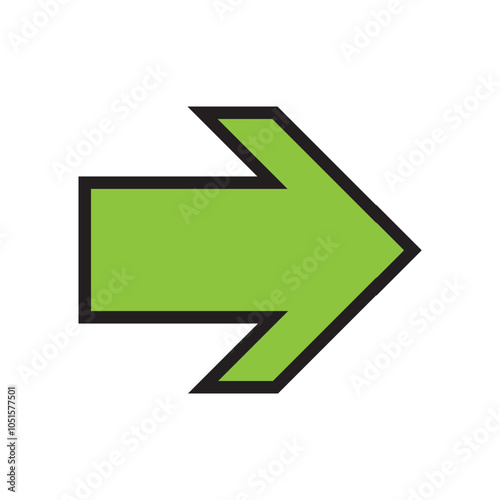 Arrow icon. flat style Arrow symbol. simple Arrow icon on a white background.