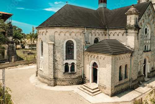 Scenic view of the Holy Ghost Catholic Church in Bagamoyo, Tanzania photo