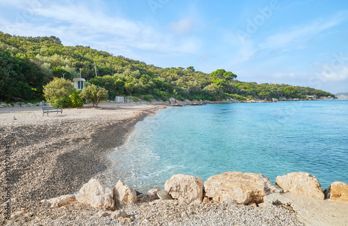 Mandrac Beach in Dubrovnik, Croatia. photo