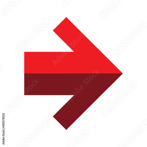 Arrow icon. flat style Arrow symbol. simple Arrow icon on a white background.