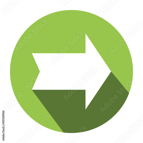Arrow icon. flat style Arrow symbol. simple Arrow icon on a white background.