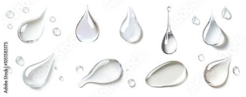 Obraz na płótnie Water Drops: A Collection of Liquid Reflections w salonie