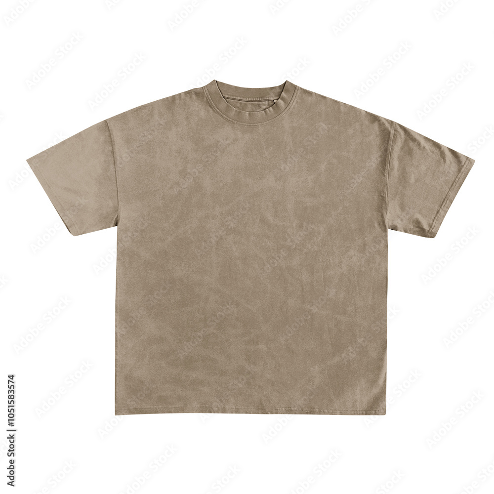 Mens Heavy Oversized Acid Wash T Shirt, t-shirt template, basic plain stone wash on white