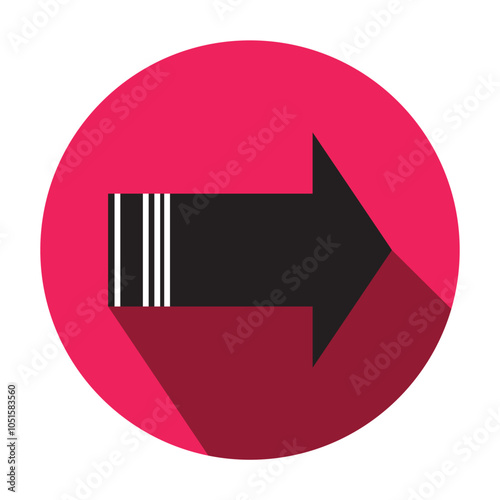 Arrow icon. flat style Arrow symbol. simple Arrow icon on a white background.