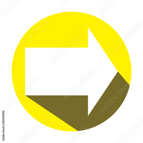 Arrow icon. flat style Arrow symbol. simple Arrow icon on a white background.