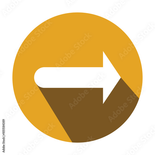 Arrow icon. flat style Arrow symbol. simple Arrow icon on a white background.