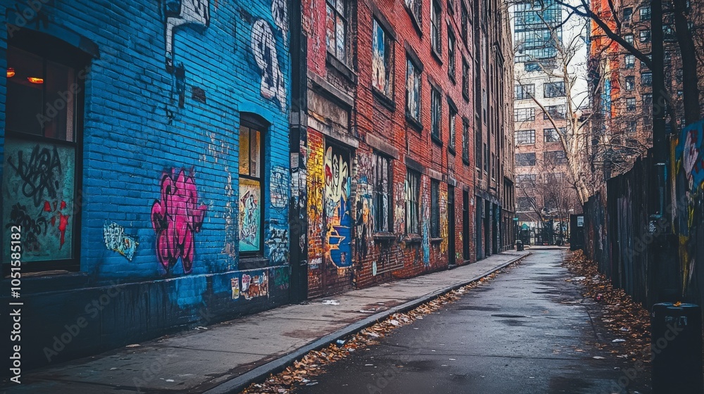 Fototapeta premium Vibrant Mural in Urban Area Celebrating Industrial Heritage