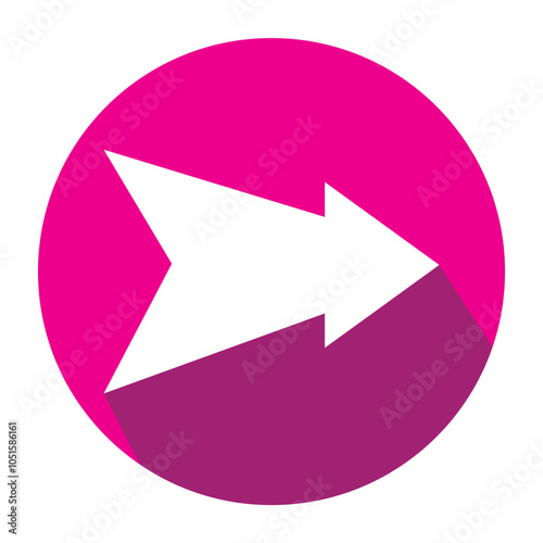 Arrow icon. flat style Arrow symbol. simple Arrow icon on a white background.