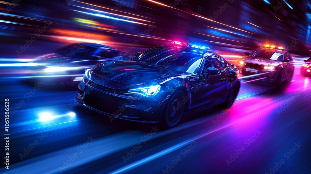 Dynamic Urban Car Chase with Speed and Excitement Dynamic Urban Car Chase with Speed and Excitement