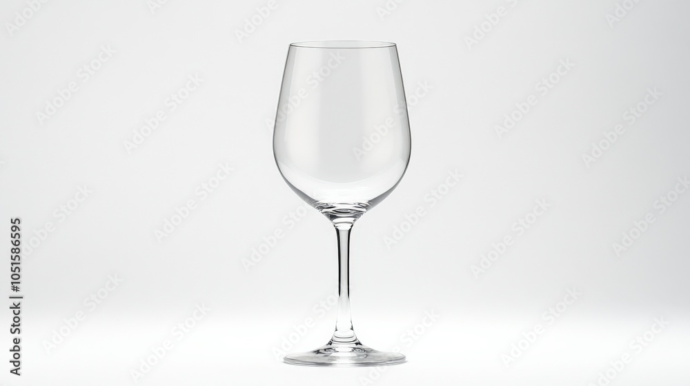Fototapeta premium Elegant and Minimalist Wine Glass on a Clean Background