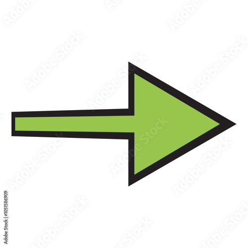 Arrow icon. flat style Arrow symbol. simple Arrow icon on a white background.