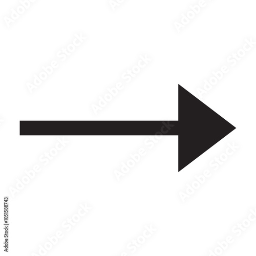 Arrow icon. flat style Arrow symbol. simple Arrow icon on a white background.