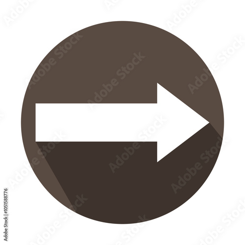 Arrow icon. flat style Arrow symbol. simple Arrow icon on a white background.