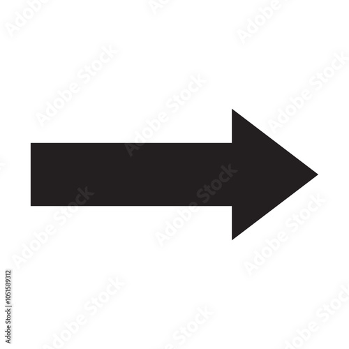 Arrow icon. flat style Arrow symbol. simple Arrow icon on a white background.