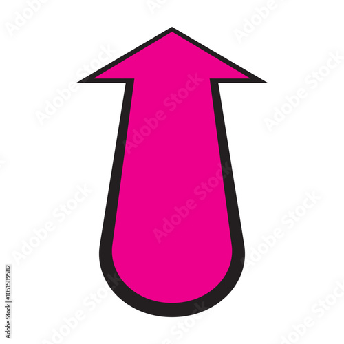 Arrow icon. flat style Arrow symbol. simple Arrow icon on a white background.