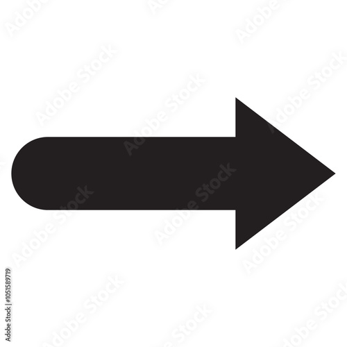 Arrow icon. flat style Arrow symbol. simple Arrow icon on a white background.